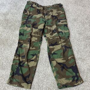 US Military Pants Mens Medium Short Trousers Hot Weather Woodland Camo Army
